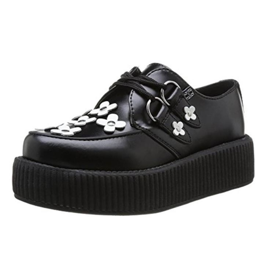 T.U.K. Daisy Round Toe Creeper SIZE 6